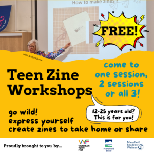 Teen Zine Workshops - go wild! express yourself! Create zines to take home or share. FREE.